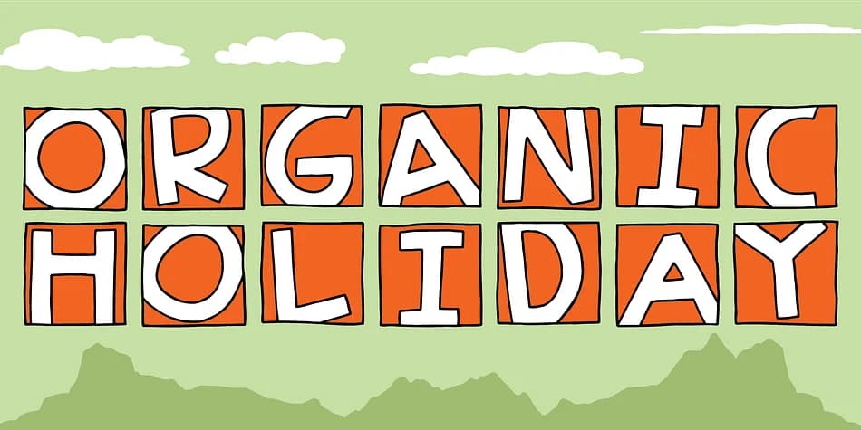 Organic Holiday by Bogstav — Display Font