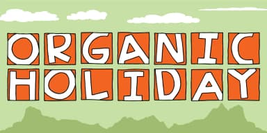 Organic Holiday by Bogstav — Display Font — thumbnail 1