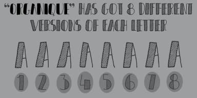 ORGANIQUE by Pizzadude.dk — Decorative Font — thumbnail 2