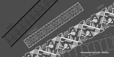 Ornamental Deco 2D by 2D Typo — Dingbats Font — thumbnail 1