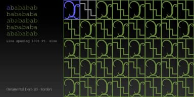 Ornamental Deco 2D by 2D Typo — Dingbats Font — thumbnail 2