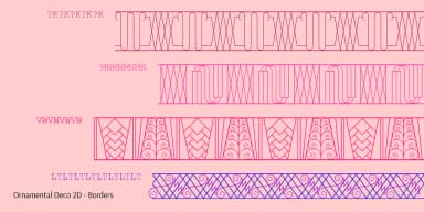 Ornamental Deco 2D by 2D Typo — Dingbats Font — thumbnail 4