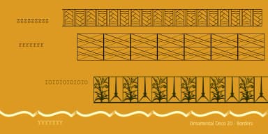 Ornamental Deco 2D by 2D Typo — Dingbats Font — thumbnail 5