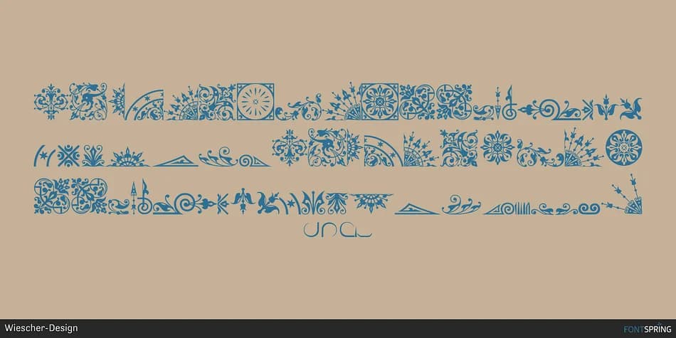 OrnataA by Wiescher-Design — Dingbats Font