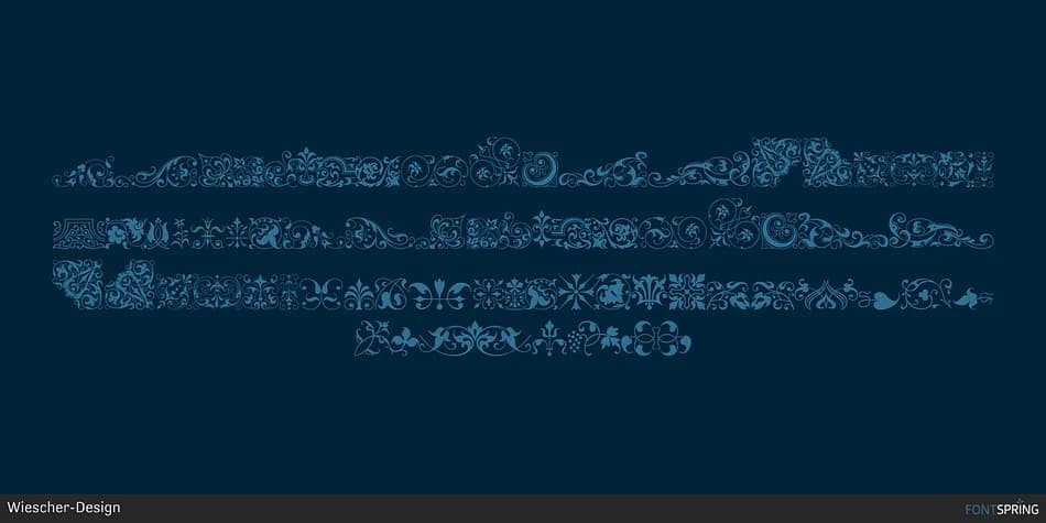 OrnataB by Wiescher-Design — Dingbats Font