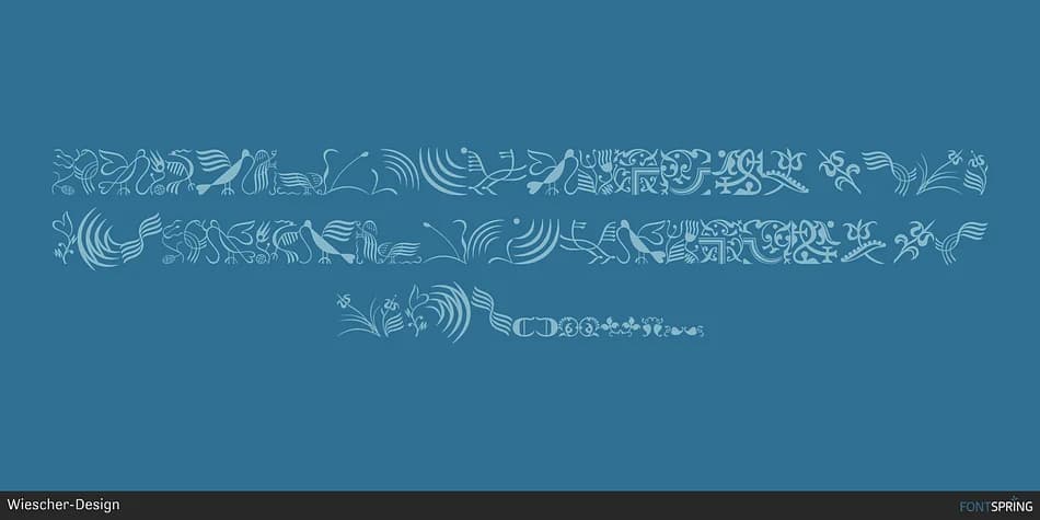 OrnataC by Wiescher-Design — Dingbats Font