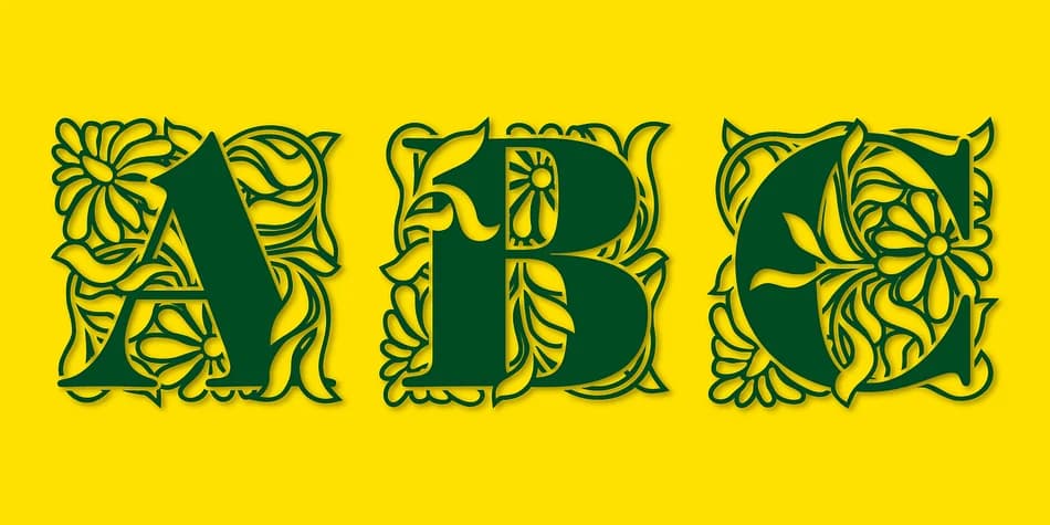 Ornate Initials by Gerald Gallo Fonts — Blackletter Font