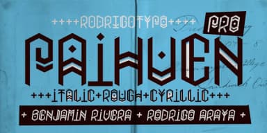 PAIHUEN PRO by Rodrigo Typo — Decorative Font — thumbnail 2