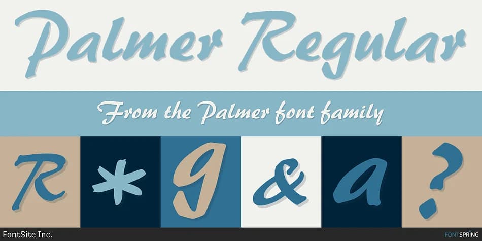 Palmer by FontSite Inc. — Script Handwritten Font
