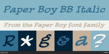 Paper Boy by Blambot — Decorative Font — thumbnail 2