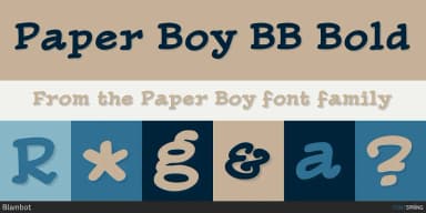 Paper Boy by Blambot — Decorative Font — thumbnail 3