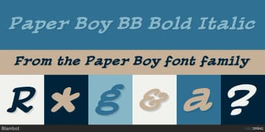 Paper Boy by Blambot — Decorative Font — thumbnail 4
