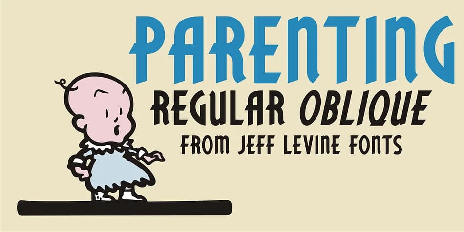 PARENTING JNL by Jeff Levine Fonts — Decorative Font