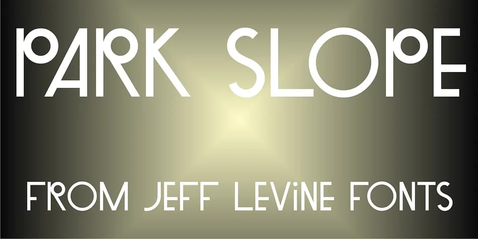 PARK SLOPE JNL by Jeff Levine Fonts — Decorative Font
