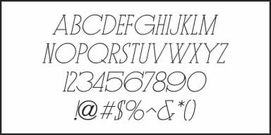 PARK WEST JNL by Jeff Levine Fonts — Decorative Font — thumbnail 5