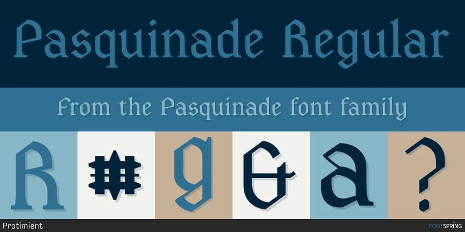 Pasquinade by Protimient — Blackletter Font