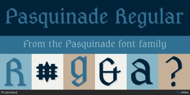 Pasquinade by Protimient — Blackletter Font — thumbnail 1