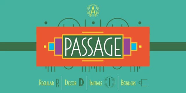 Passage by Tour de Force Font Foundry — Decorative Font