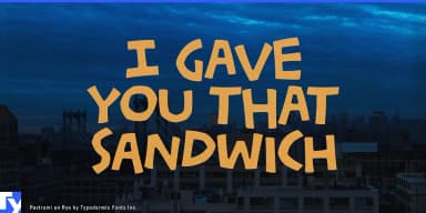 PASTRAMI ON RYE by Typodermic Fonts Inc. — Decorative Font — thumbnail 6