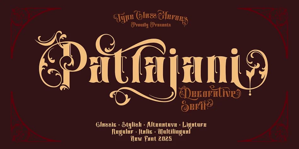 Patrajani by TypeClassHeroes — Blackletter Font