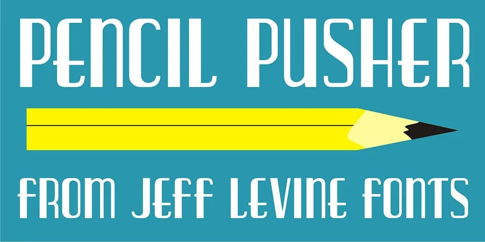 PENCIL PUSHER JNL by Jeff Levine Fonts — Decorative Font