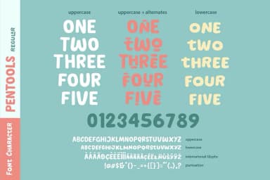 Pentools by olexstudio — Decorative Font — thumbnail 3