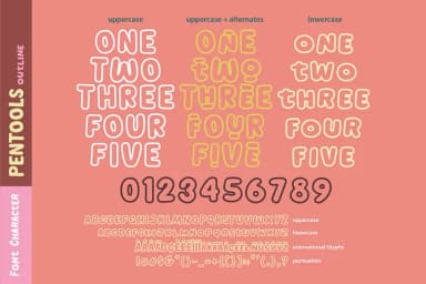 Pentools by olexstudio — Decorative Font — thumbnail 4