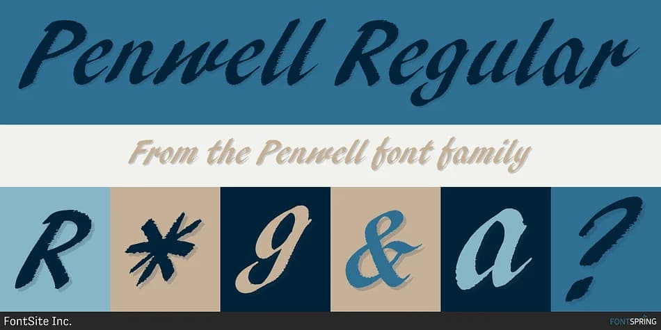 Penwell by FontSite Inc. — Script Handwritten Font