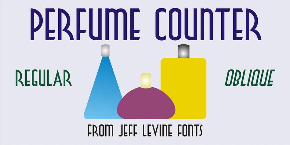 PERFUME COUNTER JNL by Jeff Levine Fonts — Decorative Font