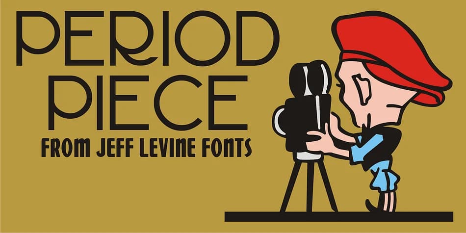 PERIOD PIECE JNL by Jeff Levine Fonts — Decorative Font