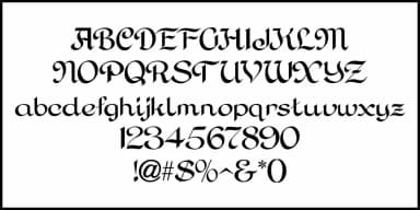 Personal Invitation JNL by Jeff Levine Fonts — Blackletter Font — thumbnail 3