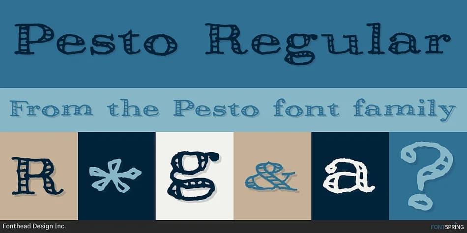 Pesto by Fonthead Design — Display Font