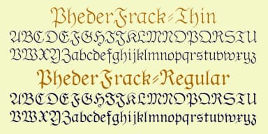 PhederFrack by Ingrimayne Type — Blackletter Font — thumbnail 5