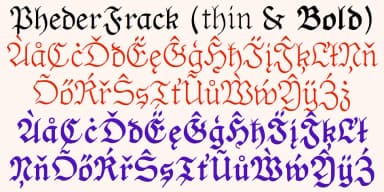 PhederFrack by Ingrimayne Type — Blackletter Font — thumbnail 6
