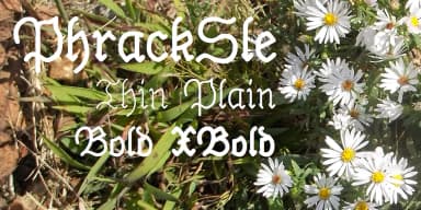 PhrackSle by Ingrimayne Type — Blackletter Font — thumbnail 1
