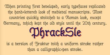 PhrackSle by Ingrimayne Type — Blackletter Font — thumbnail 2