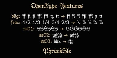 PhrackSle by Ingrimayne Type — Blackletter Font — thumbnail 4