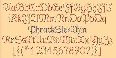 PhrackSle by Ingrimayne Type — Blackletter Font — thumbnail 6