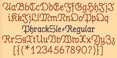 PhrackSle by Ingrimayne Type — Blackletter Font — thumbnail 7
