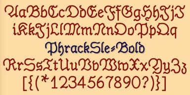 PhrackSle by Ingrimayne Type — Blackletter Font — thumbnail 8