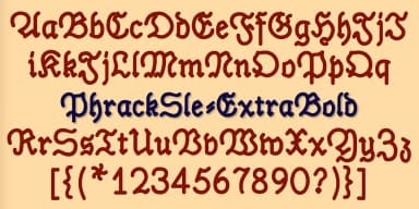 PhrackSle by Ingrimayne Type — Blackletter Font — thumbnail 9