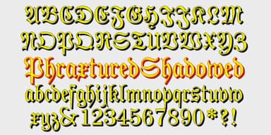 Phraxtured by Ingrimayne Type — Blackletter Font — thumbnail 4