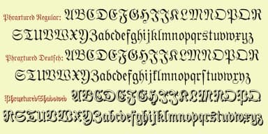 Phraxtured by Ingrimayne Type — Blackletter Font — thumbnail 5