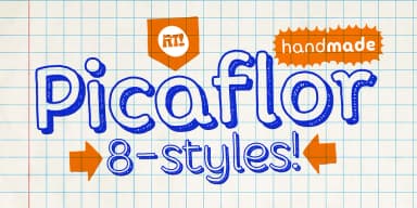 Picaflor Handmade by Rodrigo Typo — Dingbats Font — thumbnail 2