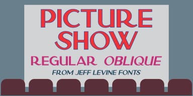 PICTURE SHOW JNL by Jeff Levine Fonts — Decorative Font — thumbnail 1
