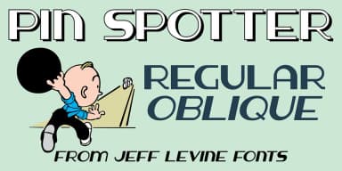 PIN SPOTTER JNL by Jeff Levine Fonts — Decorative Font — thumbnail 1