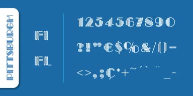 PITTSBURGH PRO by SoftMaker — Decorative Font — thumbnail 3