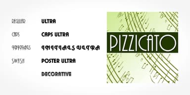 PIZZICATO PRO by SoftMaker — Decorative Font — thumbnail 2