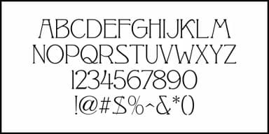 PLEASANT EVENING JNL by Jeff Levine Fonts — Decorative Font — thumbnail 3