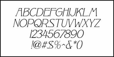 PLEASANT EVENING JNL by Jeff Levine Fonts — Decorative Font — thumbnail 5